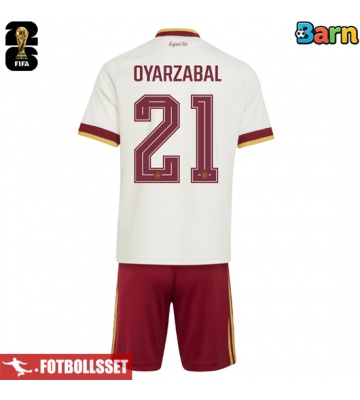 Spanien Mikel Oyarzabal #21 Bortatröja Barn VM 2026 Kortärmad (+ Korta byxor)
